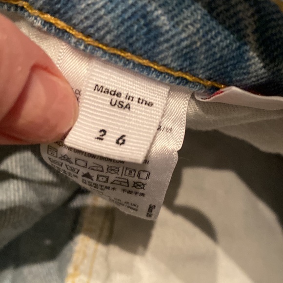 Stone wash American apparel jean shorts - Picture 8 of 9